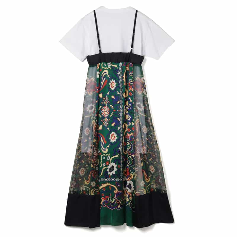 SACAI SACAI＜サカイ＞ カットソー付キャミソールドレス WHITE