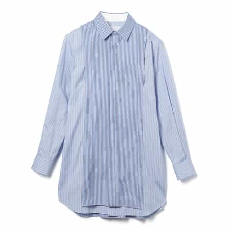 海外希少 【Sacai】 ストライプシャツドレス 半袖 sacai - サカイ sacai ストライプシャツドレス ｸﾞﾘｰﾝ/ﾈｲﾋﾞｰの