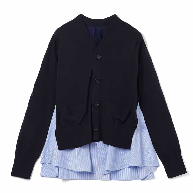 SACAI SACAI＜サカイ＞ コンビネーションカーディガン NAVY