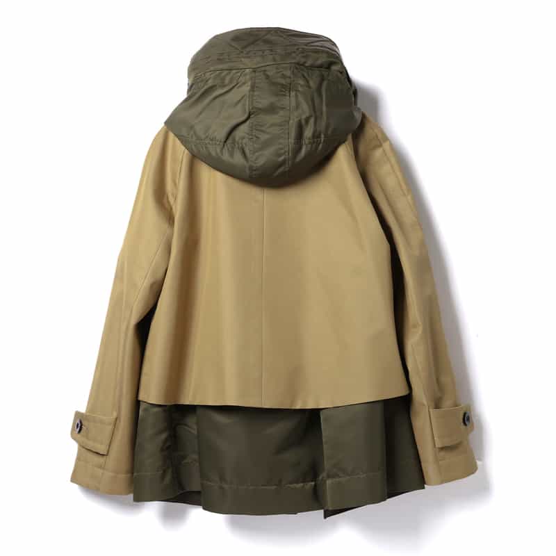 SACAI SACAI＜サカイ＞コンビネーション ショート丈ブルゾン BEIGE
