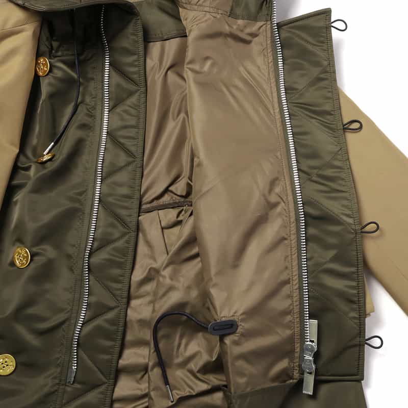 SACAI SACAI＜サカイ＞コンビネーション ショート丈ブルゾン BEIGE