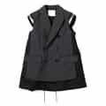 SACAI＜サカイ＞チェック柄テーラードベスト