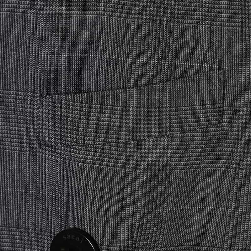 SACAI SACAI＜サカイ＞チェック柄テーラードベスト GRAY