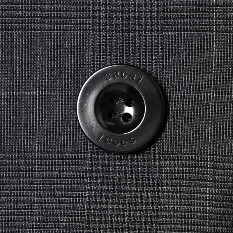 SACAI SACAI＜サカイ＞チェック柄テーラードベスト GRAY