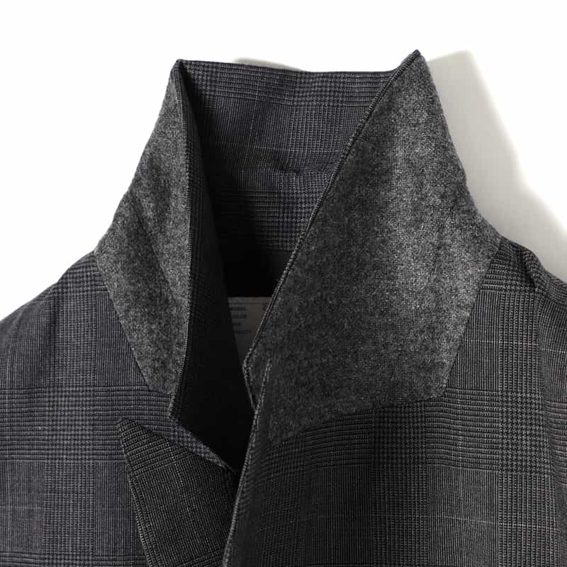 SACAI SACAI＜サカイ＞チェック柄テーラードベスト GRAY