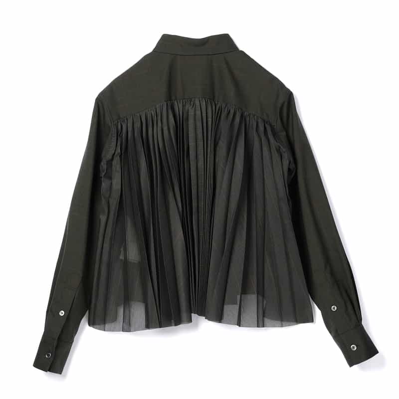 SACAI SACAI＜サカイ＞ チェック柄カジュアルシャツ KHAKI