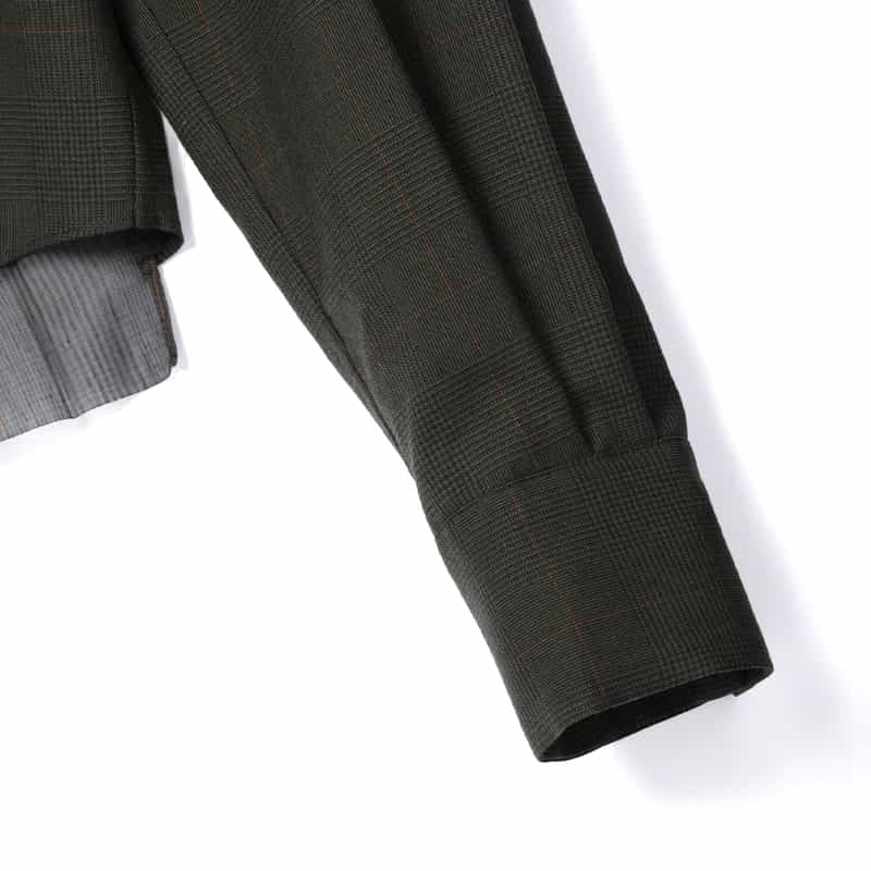 SACAI SACAI＜サカイ＞ チェック柄カジュアルシャツ KHAKI