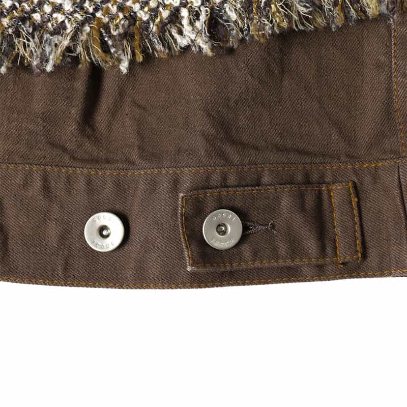 SACAI SACAI＜サカイ＞コンビネーション ツイードジャケット BROWN