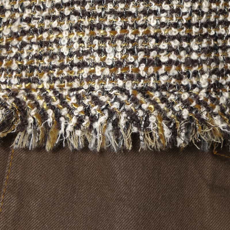 SACAI SACAI＜サカイ＞コンビネーション ツイードジャケット BROWN