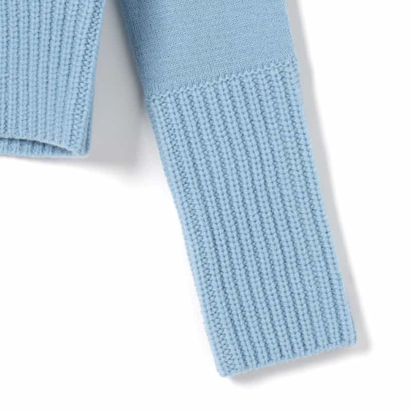 SACAI SACAI＜サカイ＞クルーネックニットプルオーバー LIGHT BLUE