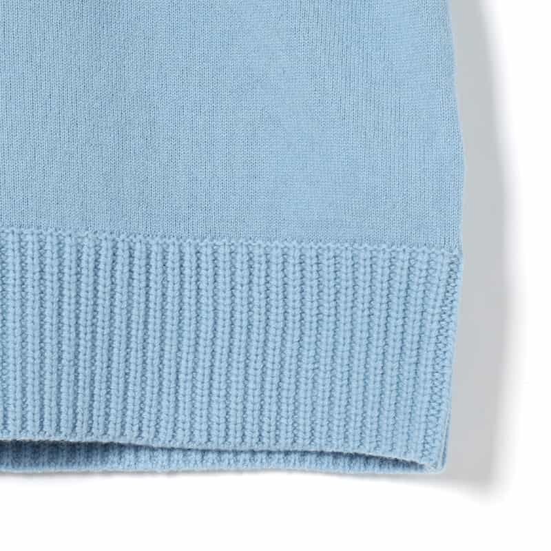 SACAI SACAI＜サカイ＞クルーネックニットプルオーバー LIGHT BLUE