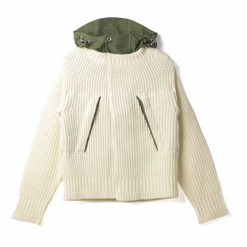 SACAI SACAI＜サカイ＞ コンビネーションジップアップブルゾン WHITE