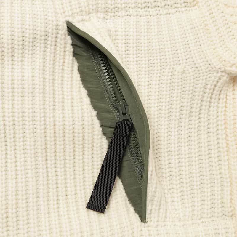 SACAI SACAI＜サカイ＞ コンビネーションジップアップブルゾン WHITE