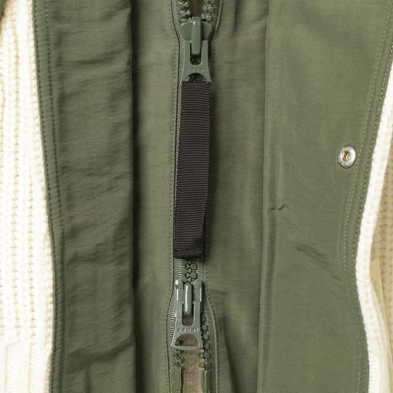 SACAI SACAI＜サカイ＞ コンビネーションジップアップブルゾン WHITE