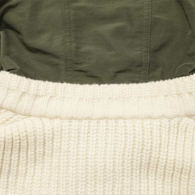 SACAI SACAI＜サカイ＞ コンビネーションジップアップブルゾン WHITE