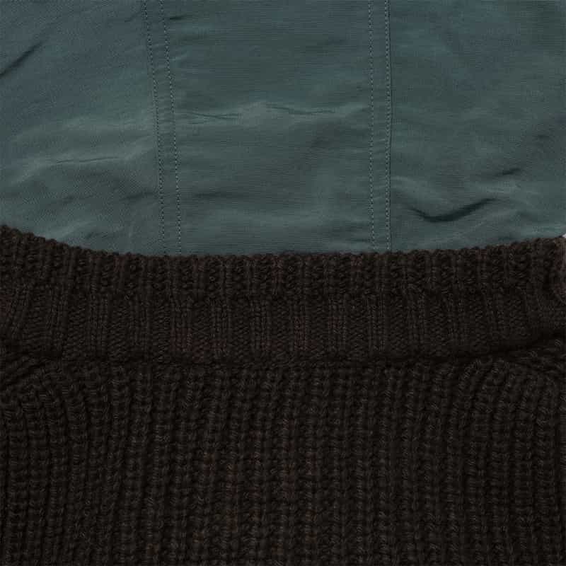 SACAI SACAI＜サカイ＞ コンビネーションジップアップブルゾン BROWN