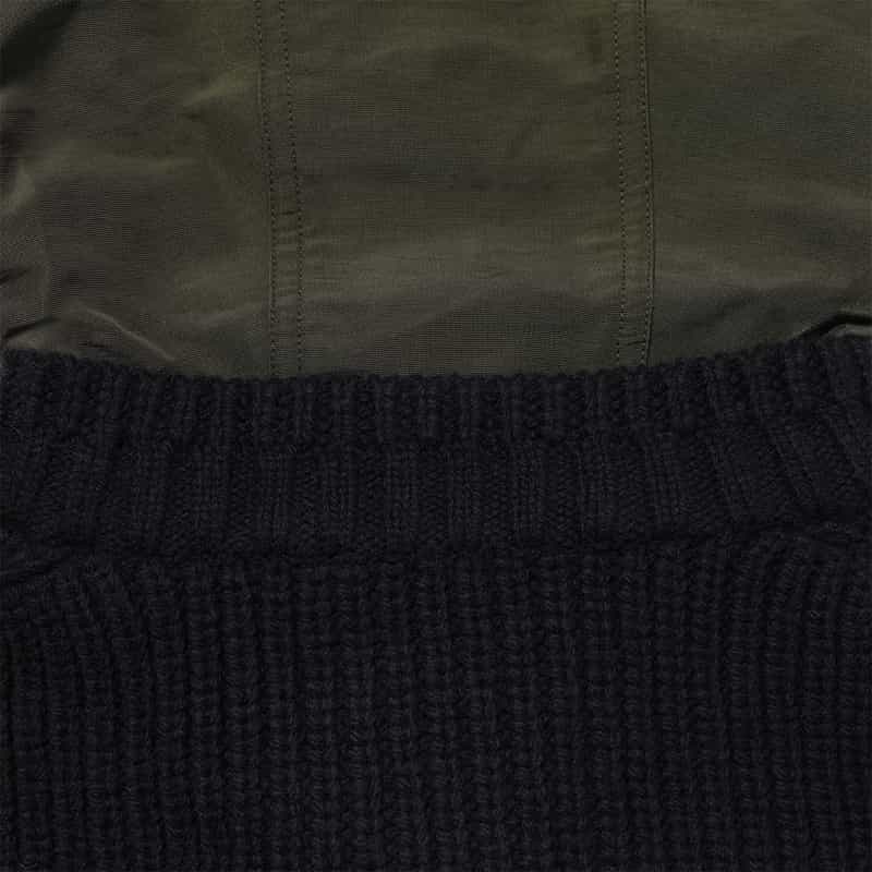 SACAI SACAI＜サカイ＞ コンビネーションジップアップブルゾン BLACK