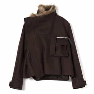 BARNEYS NEWYORK ウールポンチョ コート イタリア製生地 BARNEYS NEWYORK ウールポンチョ コート イタリア製生地