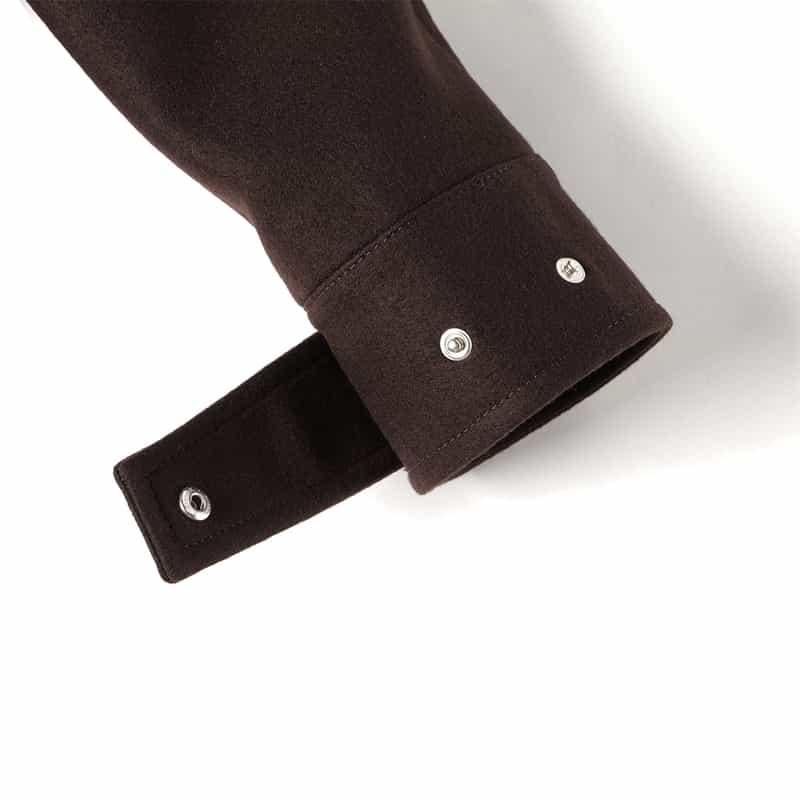 SACAI SACAI＜サカイ＞ファー付ウールブルゾン BROWN