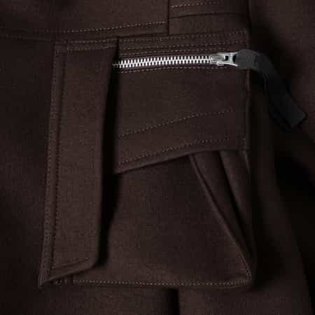 【再お値下げ】sacai ファー付き ウールコート 定価189,000円 sacai サカイ コート サイズ:1 25-03579M ウールコート 中古