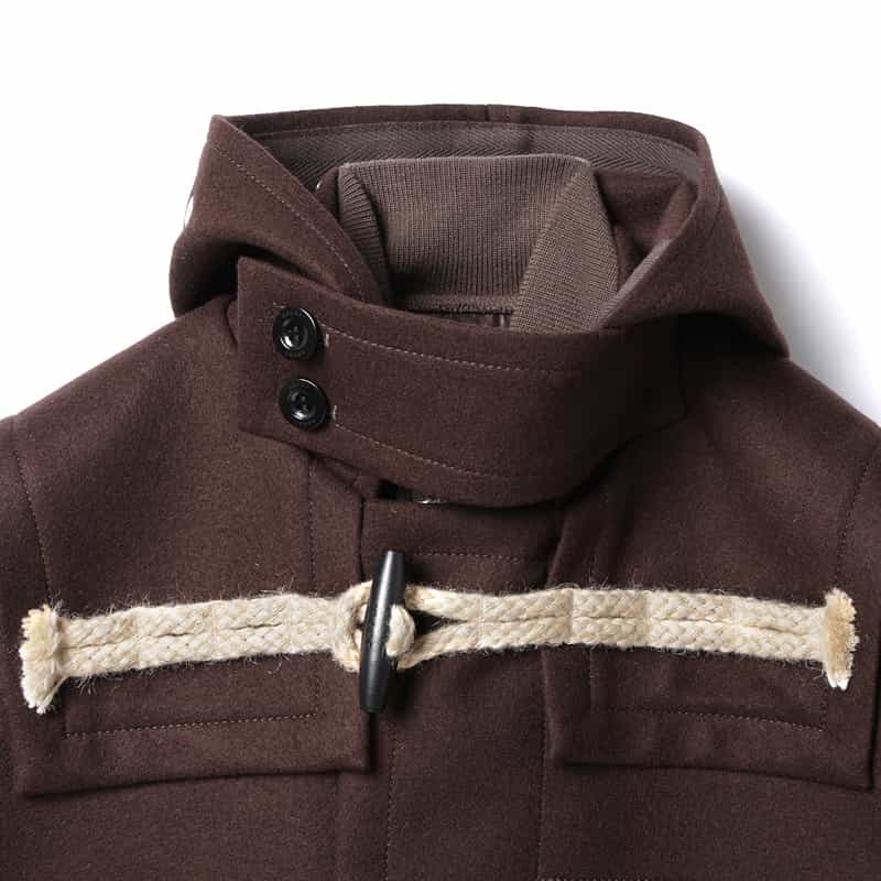SACAI SACAI＜サカイ＞ショート丈ダッフルコート BROWN