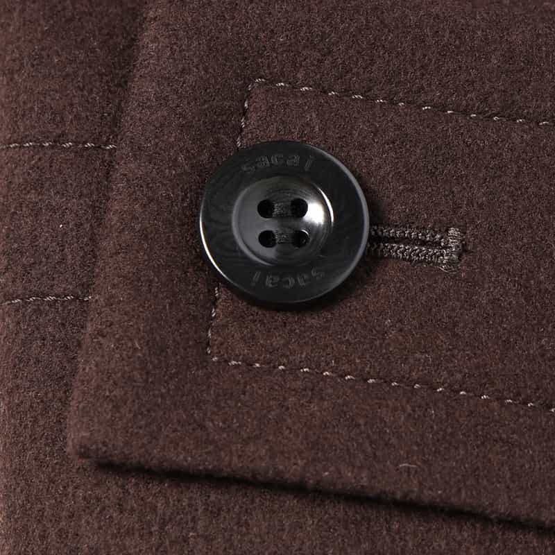 SACAI SACAI＜サカイ＞ショート丈ダッフルコート BROWN