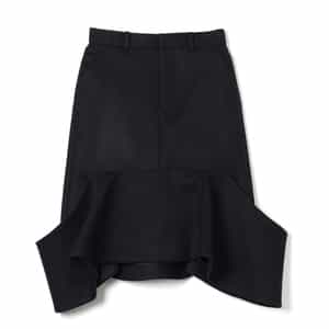 sacai マーメイドスカート Sacai アシンメトリー スカート | ブラック | FARFETCH JP