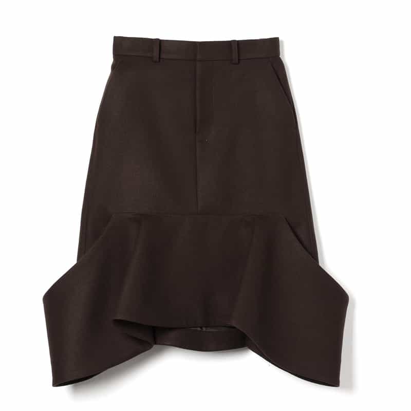 SACAI SACAI＜サカイ＞ウールスカート BROWN