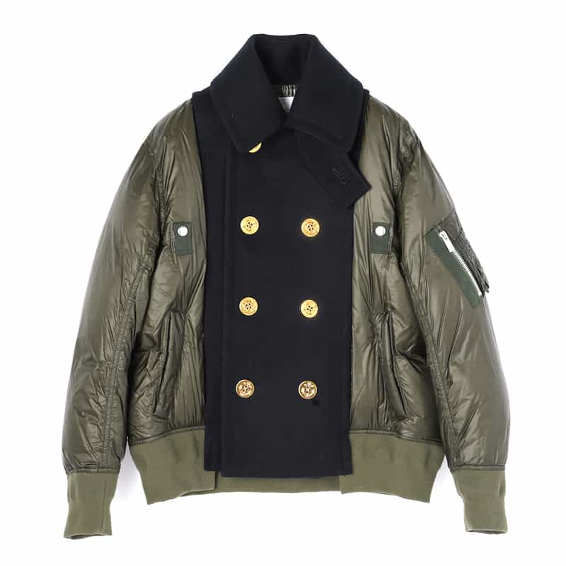 SACAI SACAI＜サカイ＞ コンビネーションショート丈ジャケット NAVY