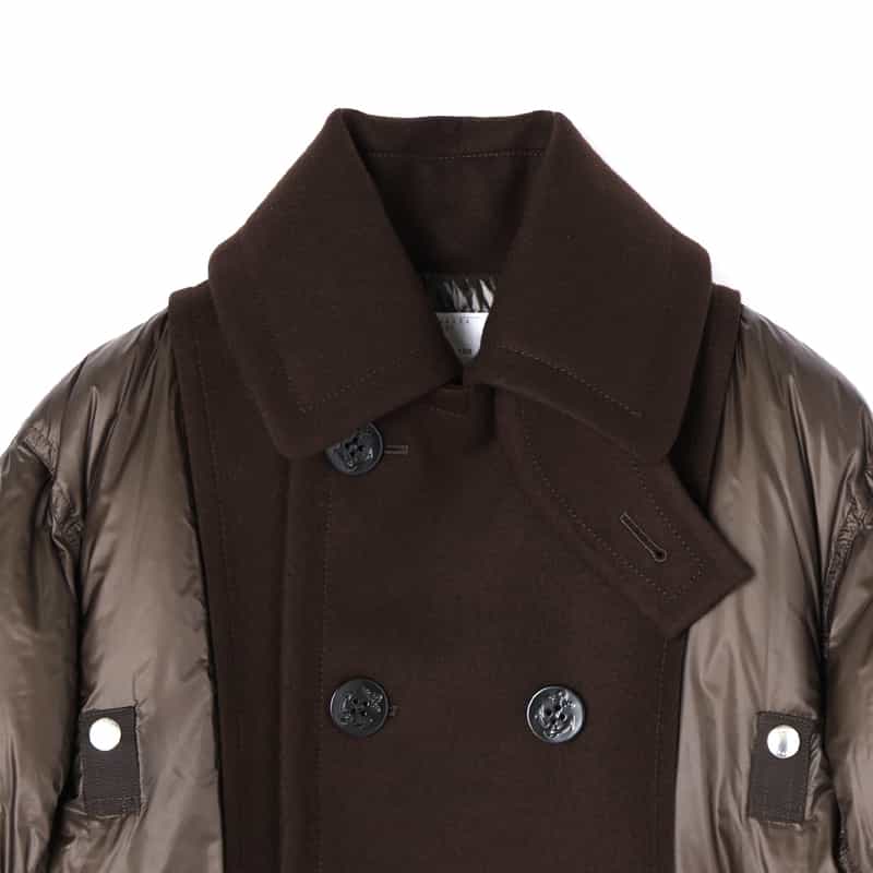 SACAI SACAI＜サカイ＞ コンビネーションショート丈ジャケット BROWN