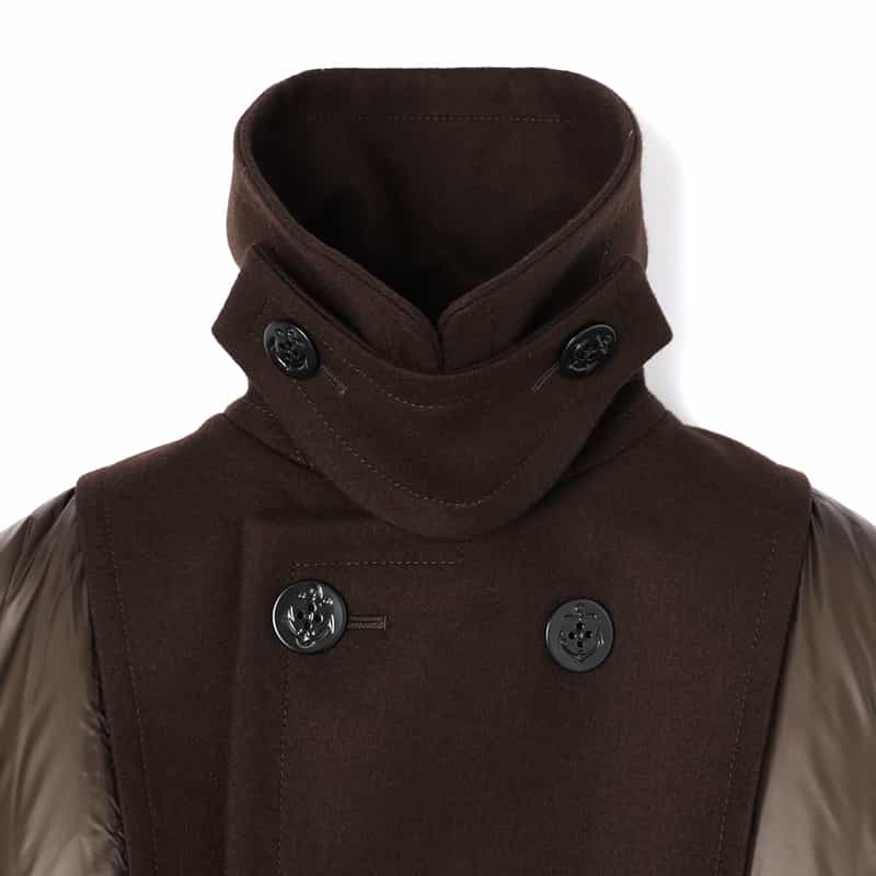 SACAI SACAI＜サカイ＞ コンビネーションショート丈ジャケット BROWN