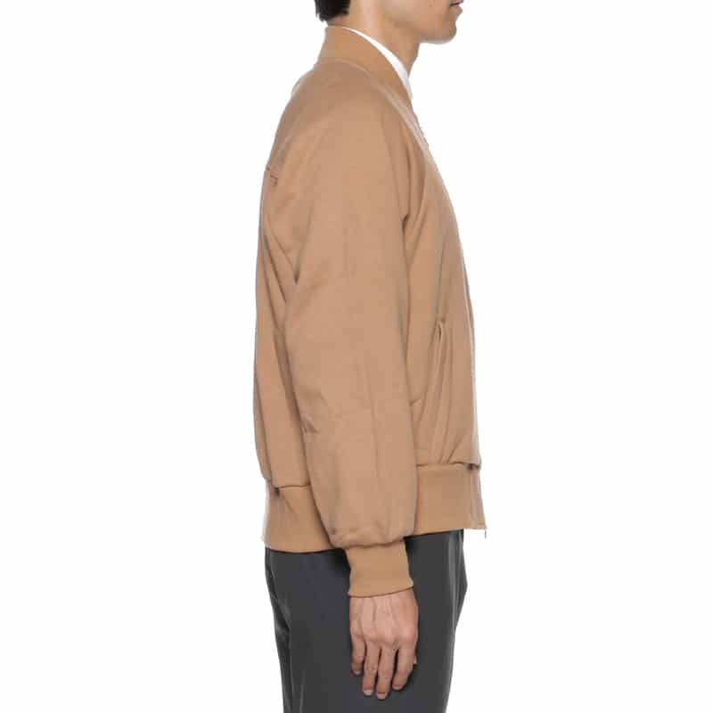 BARNEYS NEW YORK スウェット素材ジップアップブルゾン PINK