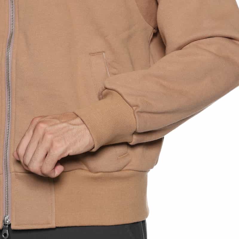 BARNEYS NEW YORK スウェット素材ジップアップブルゾン PINK