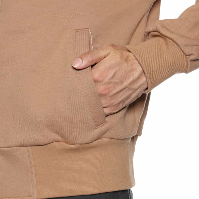 BARNEYS NEW YORK スウェット素材ジップアップブルゾン PINK