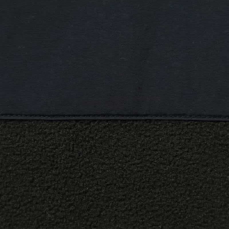 BARNEYS NEW YORK マイクロフリース素材ハーフジップ プルオーバー BLACK