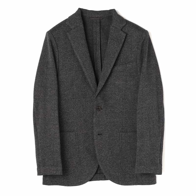 BARNEYS NEW YORK セットアップ ジャージー素材テーラードジャケット DARK GRAY