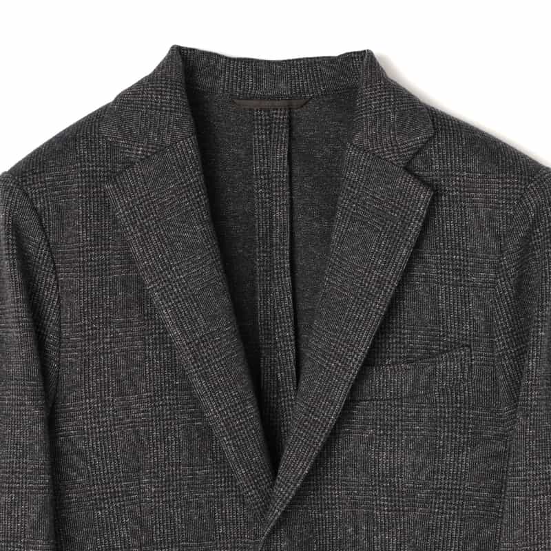 BARNEYS NEW YORK セットアップ ジャージー素材テーラードジャケット DARK GRAY