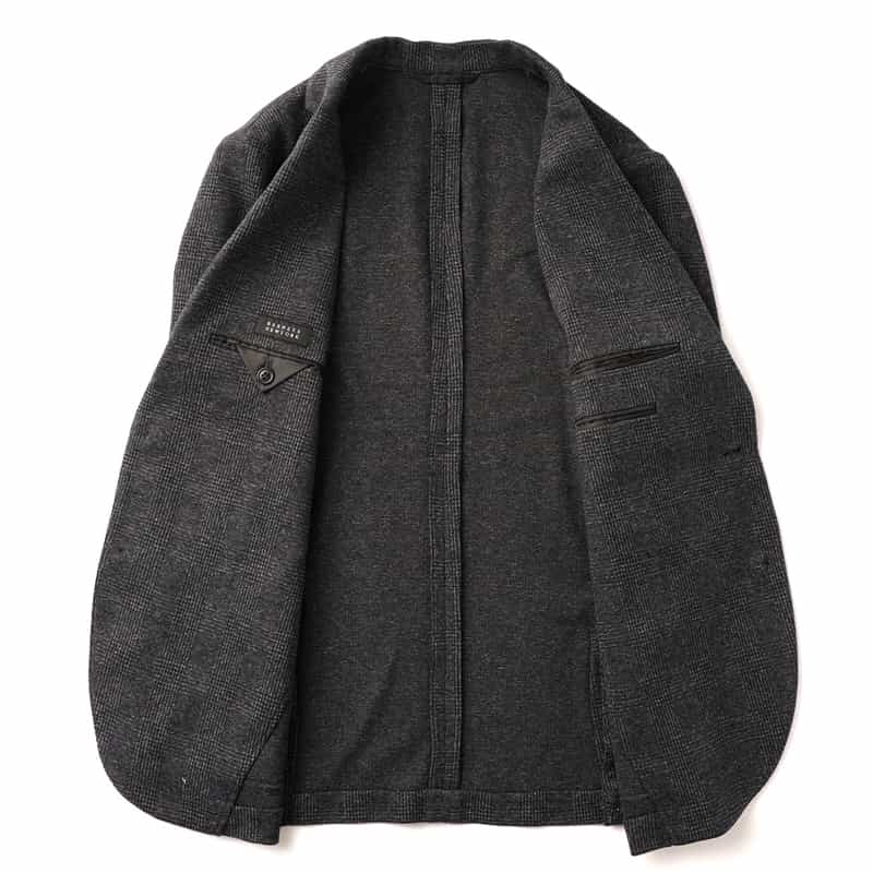 BARNEYS NEW YORK セットアップ ジャージー素材テーラードジャケット DARK GRAY