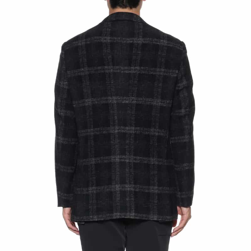 BARNEYS NEW YORK ニットテーラードジャケット NAVY