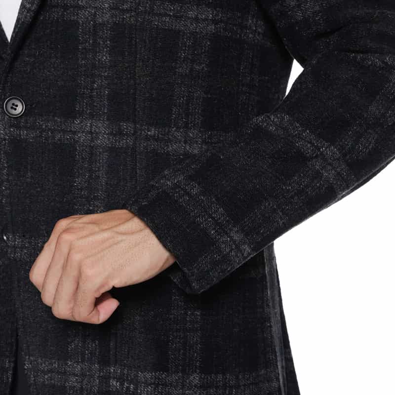 BARNEYS NEW YORK ニットテーラードジャケット NAVY