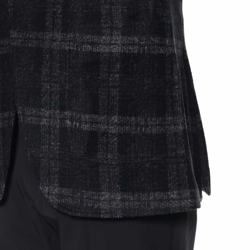 BARNEYS NEW YORK ニットテーラードジャケット NAVY