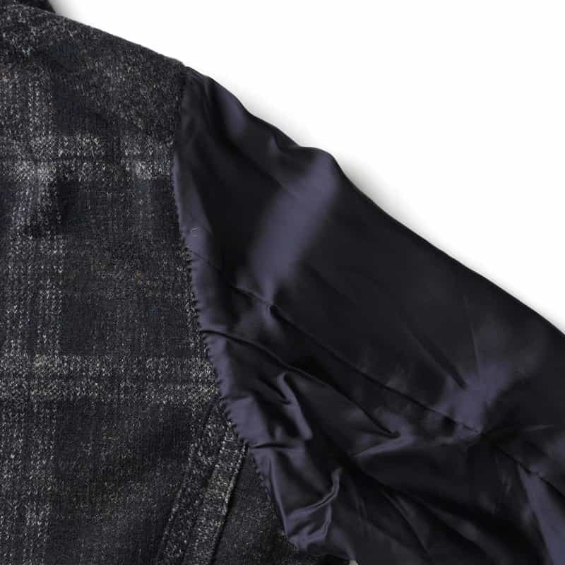 BARNEYS NEW YORK ニットテーラードジャケット NAVY