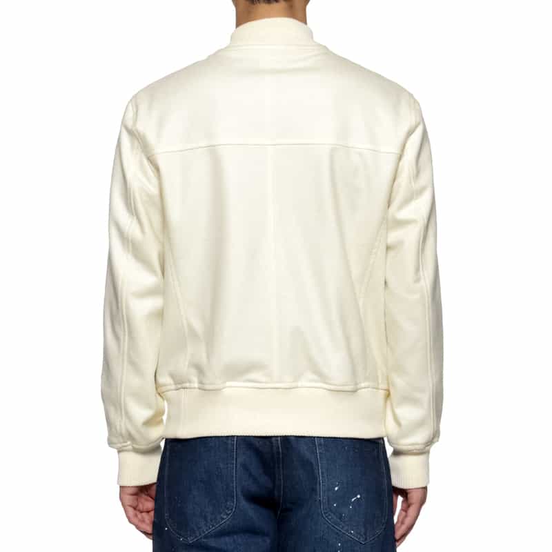 BARNEYS NEW YORK ウール ブルゾン WHITE