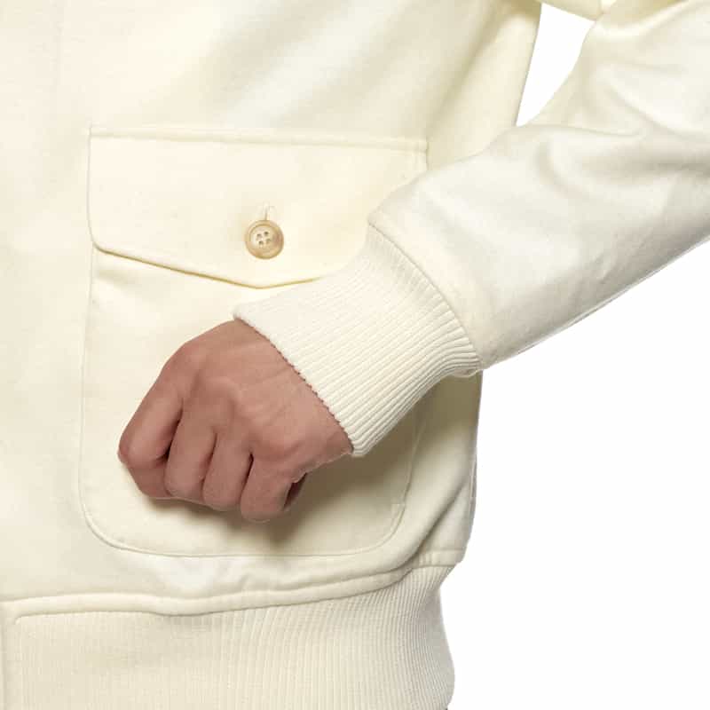 BARNEYS NEW YORK ウール ブルゾン WHITE