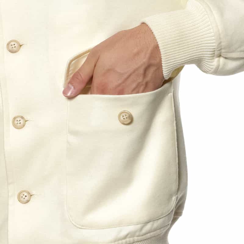 BARNEYS NEW YORK ウール ブルゾン WHITE