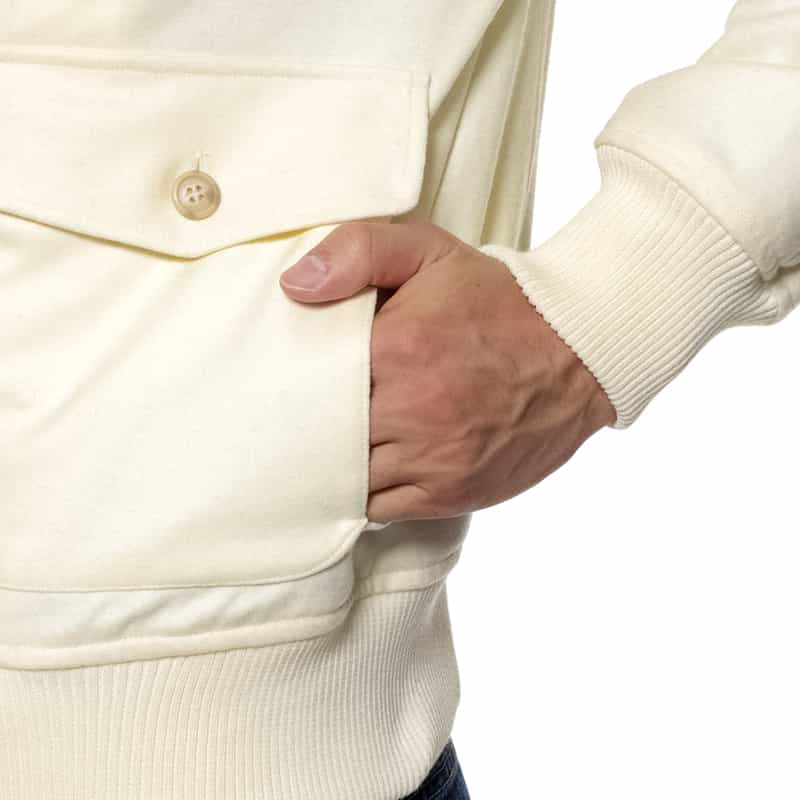 BARNEYS NEW YORK ウール ブルゾン WHITE