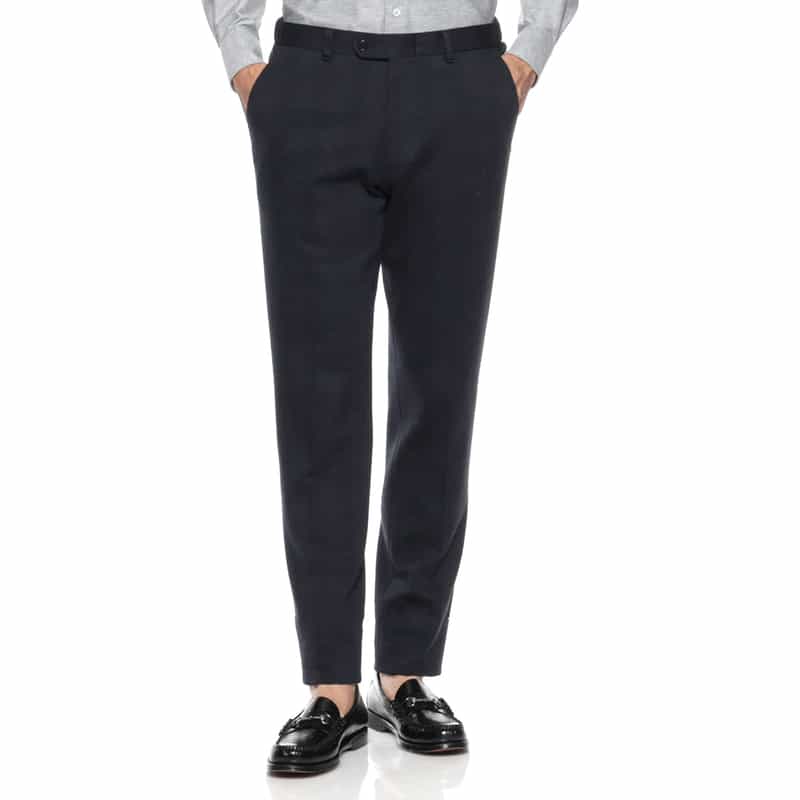 BARNEYS NEW YORK セットアップ グレンチェック柄イージーパンツ NAVY