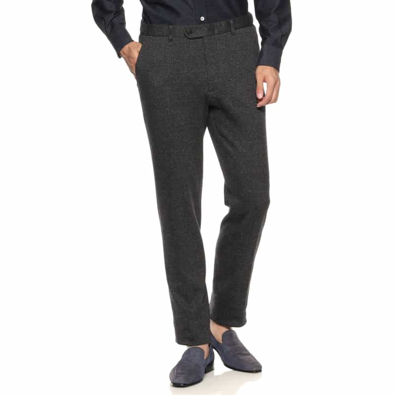 BARNEYS NEW YORK セットアップ グレンチェック柄イージーパンツ DARK GRAY