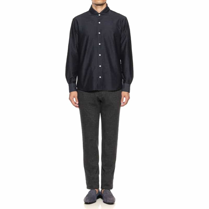 BARNEYS NEW YORK セットアップ グレンチェック柄イージーパンツ DARK GRAY