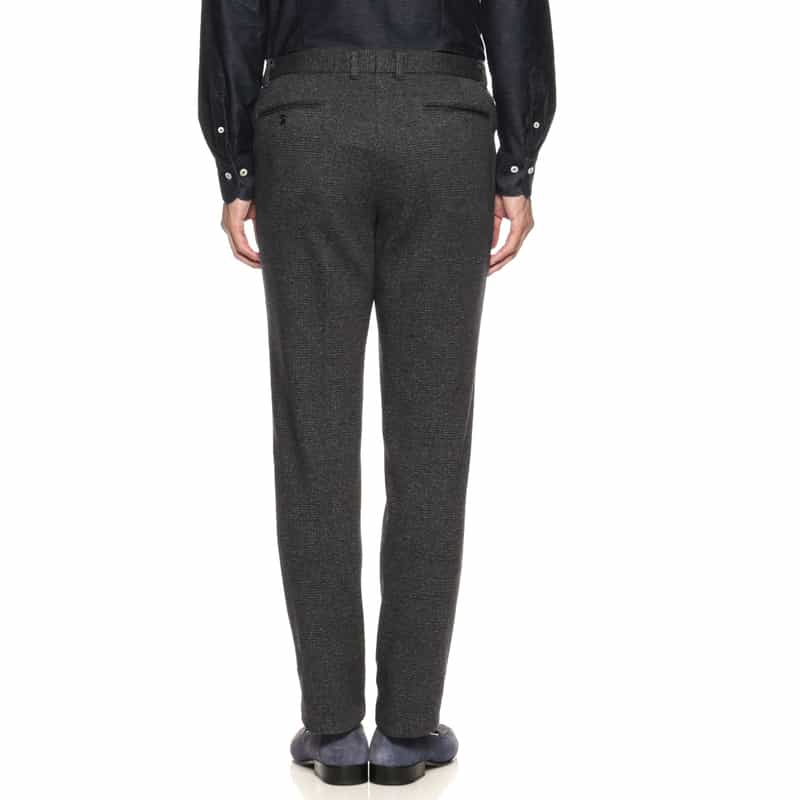 BARNEYS NEW YORK セットアップ グレンチェック柄イージーパンツ DARK GRAY